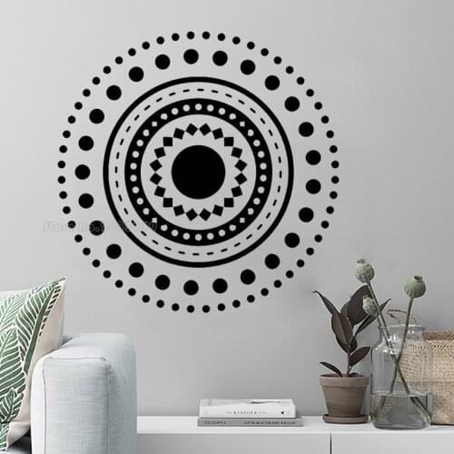 Mandala Wall Decal India Mandala Diwali Wall Decor Living Room Wallpaper Asian Vinyl Wall Sticker Bedroom Wall Decor Mural LL925