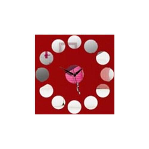 New 2019 acrylic Circular Brief Quartz Living Room 8 diy watch clocks 3d mirror sticker home decor wall clock