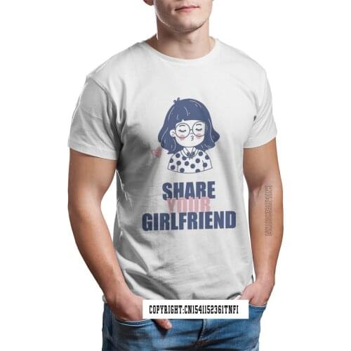 New Summer Adults Share Your Girlfriend Cuckold Swingers T-Shirt 100% Cotton Sexy Sub Ofertas Tops For Men