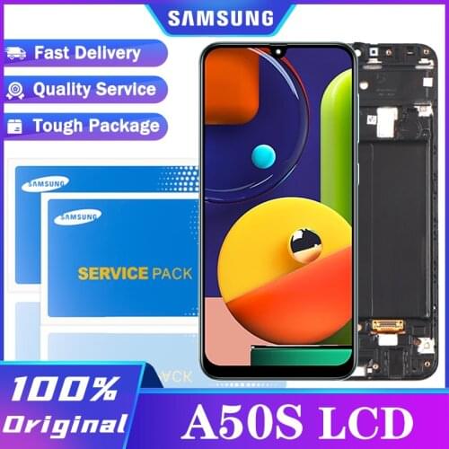 Original 6.4'' AMOLED for Samsung galaxy A50S 2019 A507 A507F LCD Display Touch Screen Digitizer SM-A507FN/DS SM-A507FN Repair