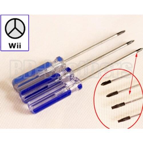 3.0 Y Screwdriver Screwdrivers 45# Steel Y * 75mm Transparent Handle for Wii NDSL GBA SP Tool 480pcs / lot