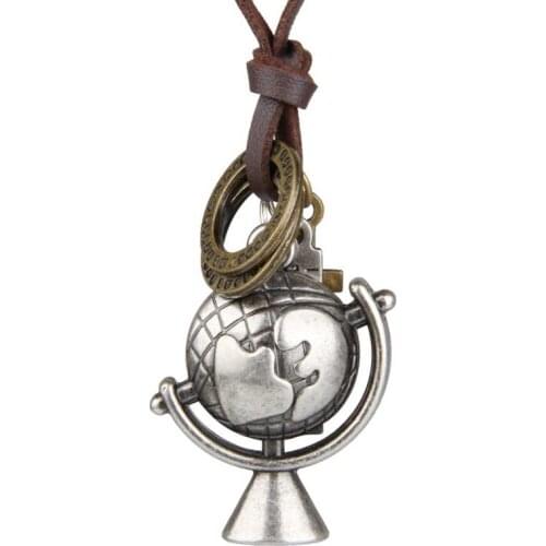 New cute woman jewelry statement necklaces pendants,leather rope collares mujer choker colar tellurion necklace men gargantilha