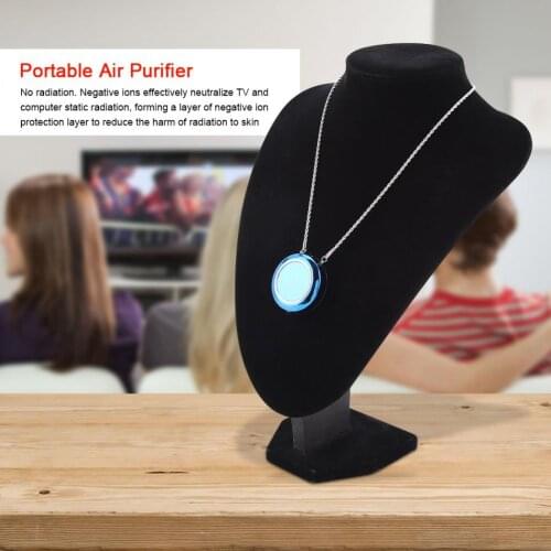 Necklace Air Purifier Mini USB portable personal wearable necklace negative ionizer Anion Air cleaner Air Freshener