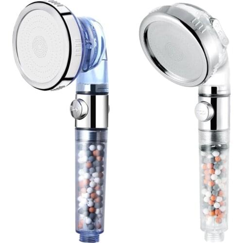 Handheld Shower Head Negative Ion Filter Showerhead Sprayer Detachable for Adults Kids Pets