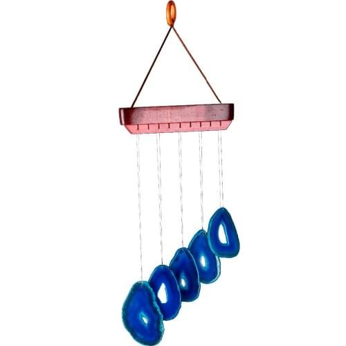 TUMBEELLUWA Agate Slices Wind Chimes Indoor Outdoor Decoration for Home Garden 35cm-50cm