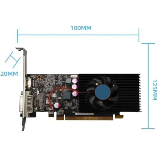 77JC Video Card GT1030 2GB 64Bit GDDR5 Video Card Mini Low Profile GPU Card For NVIDIA PCI-E Computer Game Graphics Card