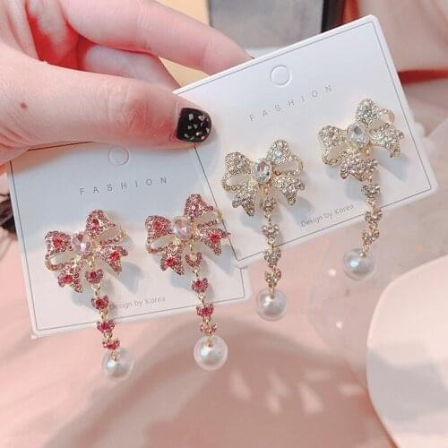 Golden Leaf Crystal Dangle Earrings for Women Long Tassel Geometric Earrings Weddings Jewelry Accessories
