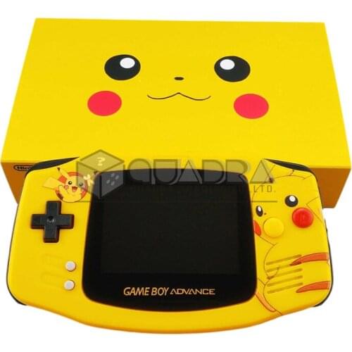 Refurbishe Hot Sale Pikachu HighLight Screen Display Classic Video Games Handle Console For Nintendo Gameboy Advance For GBA