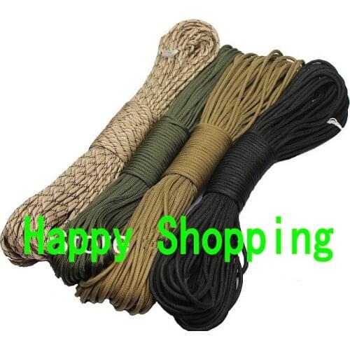 Outdoor survival 31 meter lifesaving rope for climbing mountain parachute lanyard free shipping