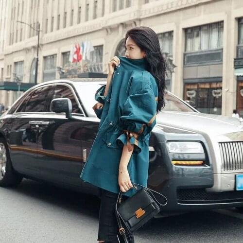 Jacket Female Loose Womens 2021 Spring Autumn New Windbreaker Coat Ladies Style Top