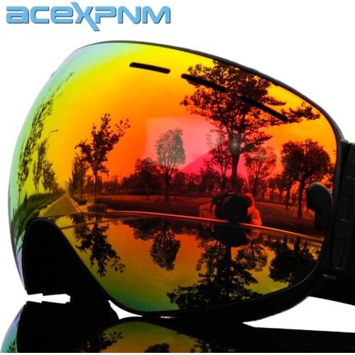 Winter Ski Goggles Snow Sports Snowboard Glasses Anti-fog UV Protection Eyewear Men Women Youth Snowmobile Skating Skiing Mask