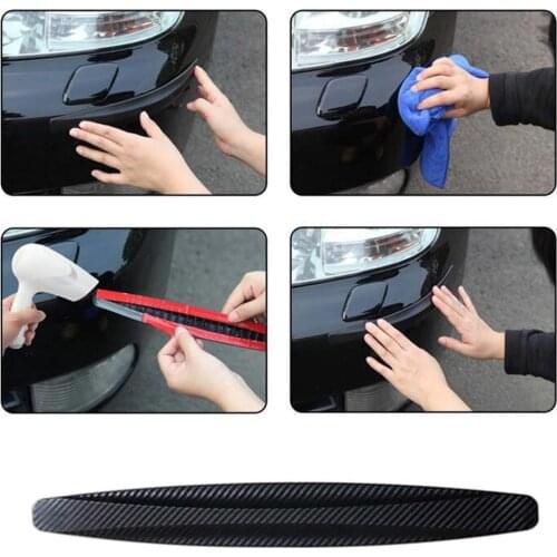 1 Pair Car Front Rear Bumper Anti-Scratch Strips Protection Guards Trim Cover