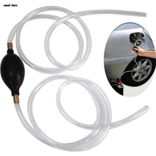 1PC New Car Fuel Gas Pump Petrol Diesel Liquid Hand Pump Primer Bulb Water Oil Transfer Pump PVC Syphon 8mm Pipe