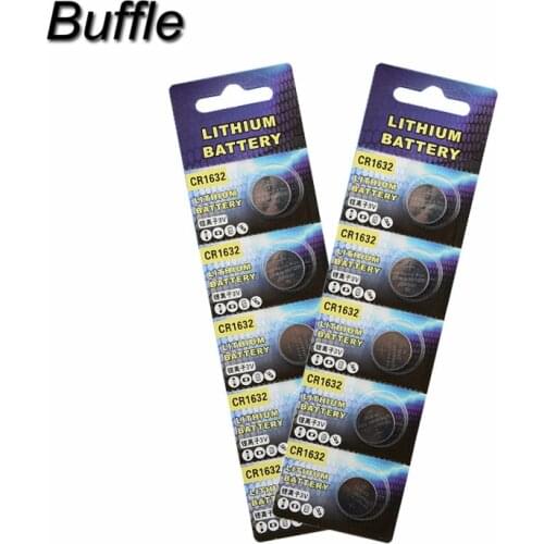 10pcs/2pack Buffle CR1632 3V Button Cell Coin Batteries LM1632 BR1632 ECR1632 DL1632 Lithium Battery
