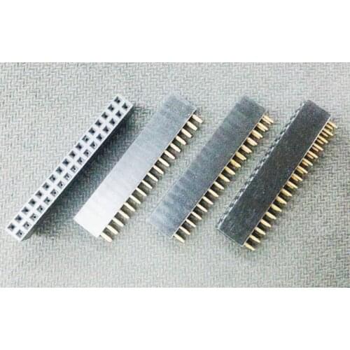1000pcs 0.100" 2.54mm 2x17P 34 Pin Female Header Dual Row Pin Header Through Hole Plastic height 8.5mm PCB Socket Pin Headers