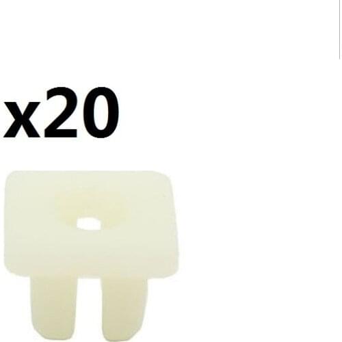 20pcs For Toyota For Nissan For Honda Mazda Nylon Grommet Clip Nuts Screw Size 13x13mm 90189-06010, 75521-611-0000, 9991-00-601