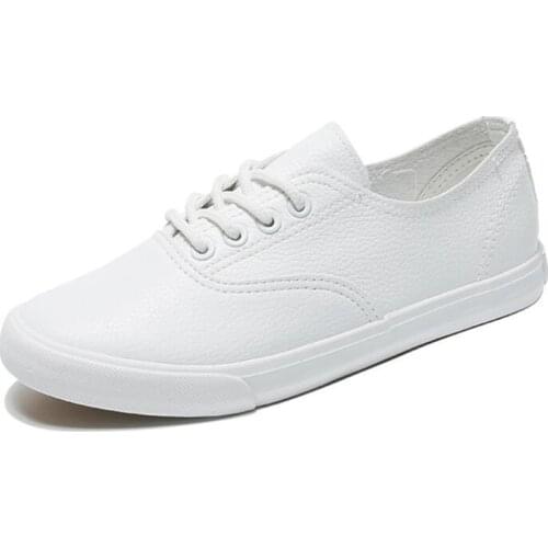 2019 New Fashion Leather Women Shoe Breathable Casual Shoes Woman Flat Shoes Zapatos Mujer