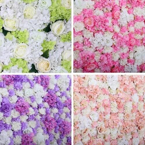 40x60cm Artificial Flower Backdrop for Wedding birthday baby shower party Decor Wall Romantic Wedding decor Silk Rose