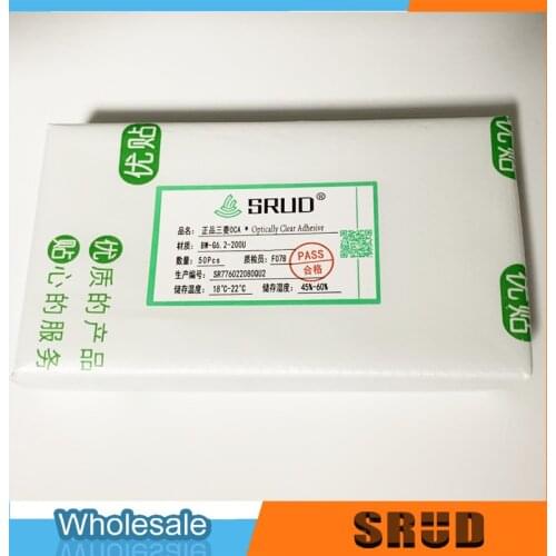 50Pcs Mitsubishi LCD Laminating OCA Optically Clear Adhesive Glue Film For LG Q6 Q7 LG Q Stylo 4 M700 Q610 Q710