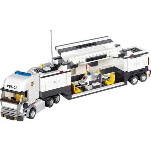 511Pcs City Police SWAT Truck Model Building Blocks Sets Figures Brinquedos DIY Creator Bricks Educational Toys for Children