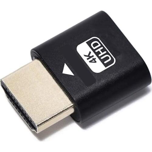 HDMI Dummy Plug HDMI Virtual Display Headless Ghost Display Emulator 4K DDC EDID Dummy Emulator Adapter For Bitcoin Mining