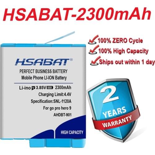 Top Brand 100% New 2300mAh AHDBT-901 Camera Battery for go pro hero 9 for GoPro Hero 9 Black in stock