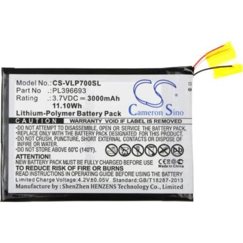 Cameron sino 3000mah battery for VISUAL LAND ME-7G-8GB Prestige 7G 7" PL396693 Tablet Battery