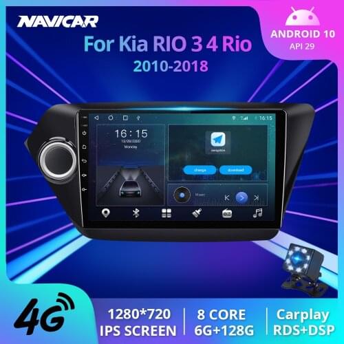 2DIN Android 10.0 Car Radio For Kia RIO 3 4 2011-2018 Car Multimedia Video Player Navigation GPS No 2din 2 Din Dvd Player IGO