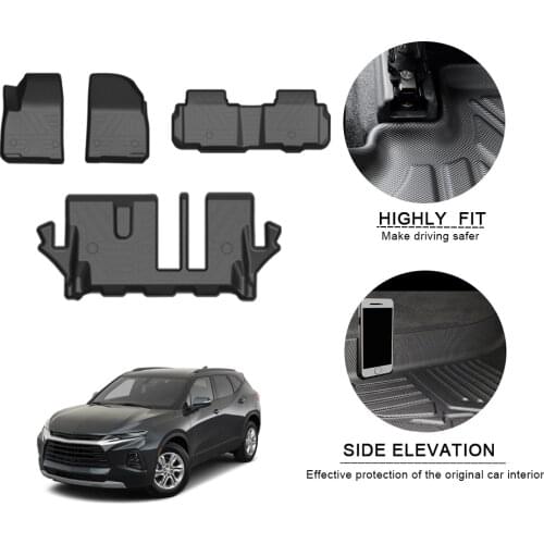 Car Floor Mats For Chevrolet Blazer 2019-2020 TPE Auto Foot Pad Waterproof Rubber Carpets Automobile Interior Accessories