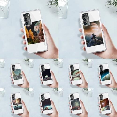 Interesting life and universe Phone Case Transparent For Huawei MATE P 40 30 20 10 pro plus lite X 5G Soft TPU Clear bags