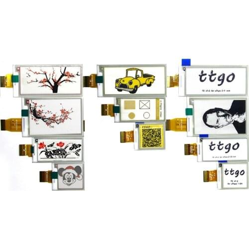 E-PAPER Display Module1.54/2.13/2.7/2.9inch E-Ink Display Module, Yellow/Black/White for Raspberry Pi for ESP32 T5 T5S