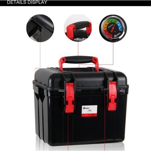 Photo black Hard Waterproof Plastic Case with handle dry box for camera digital products dry cabinet
