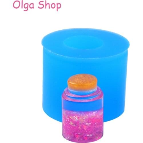 FYL484 21.2mm 3D Bottle Silicone Mold - for Sugarcraft, Fondant, Baking Tools, Chocolate, DIY Handmade, Dollhouse, Resin Clay