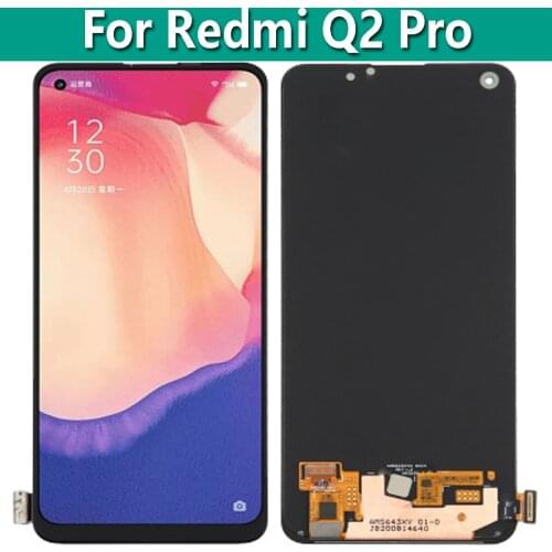 Origianl AMOLED 6.4" For Realme Q2 Pro 5G LCD Display Touch Screen Digitizer Assembly RMX2173 Replacement Parts