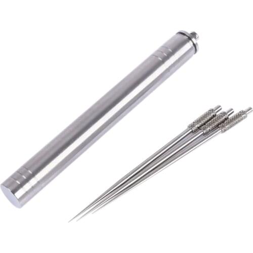 Hot Sale Outdoor Portable Titanium Alloy Toothpicks Storage + Reusable [Non-toxic] Titanium Alloy Toothpick