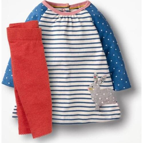 Jumping Meters Rabbit Clothing Set 2018 Brand Toddler Cotton Girls Clothes Character Tracksuit Kids Costumes Fille Outfits