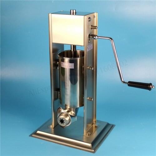 2L Churros Maker Churreria Dessert Extruding Machine Stainless Steel Manual Vertiacal Sausage Filling Machine 3 Options