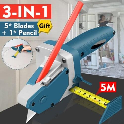Gypsum board cutting machine multifunctional woodworking decoration tool tape rule marking compass