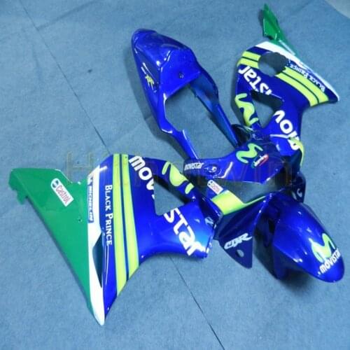 Injection molding motorcycle cowl for CBR 954RR 2002-2003 CBR954 RR 02 03 ABS Plastic Fairings Botls blue bodywork M2