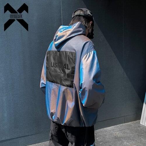 11 BYBBS DARK New Mens Hooded Jackets Windbreaker 2021 Autumn Streetwear Loose Cargo Jacket Fashion Coats Male WB208