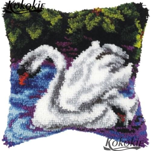 3d latch hook rug kits cross stitch sets sale animal embroidery yarn handicraft carpet Crocheting Rug Yarn Patchwork Pillowcase