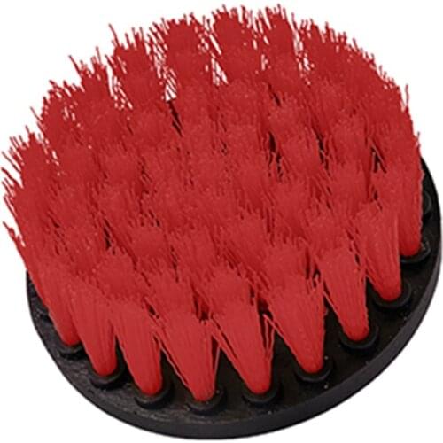 Power Scrubber Brush Set For Bathroom Drill Scrubber Brush For Cleaning Cordless Drill Attachment Kit Power Scrub Red
