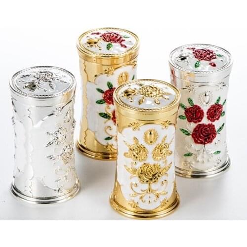 2021 New European Classical Zinc Alloy Rotary Toothpick Tube Creative Automatic Toothpick Tube