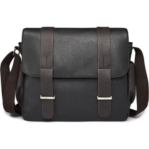 New Mens PU Leather Messenger Bags Men Fashion Brand Design Shoulder Crossbody Bag Briefcase Travel Bags CH01-H