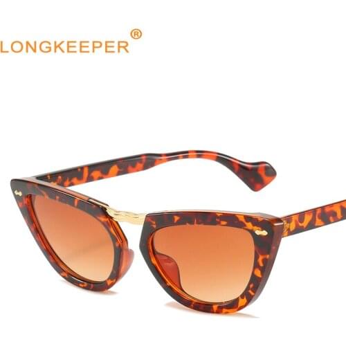 Leopard Cat Eye Sunglasses Women Sexy Luxury Brand Designer Square Glasses Ladies Classic UV Protection Eyewear oculos de sol