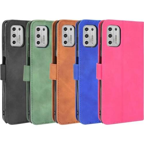 Pure color skin feel Leather Wallet Holder Flip Stand Cover For Motorola G Power 2021 G STYLYS G Play 2021