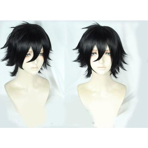 1pcs Angels of Death Zack Wig Heat Resistant Synthetic Hair Anime Halloween Party Cosplay Prop Decor for Women Girl