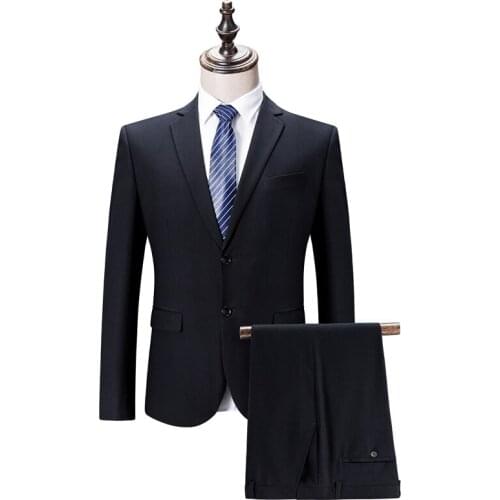 Jackets+Pants) 2021 Men Tuxedo casual business Blazers/Brand clothing Fashion Male slim Suit two-piece/Grooms Wedding Dress