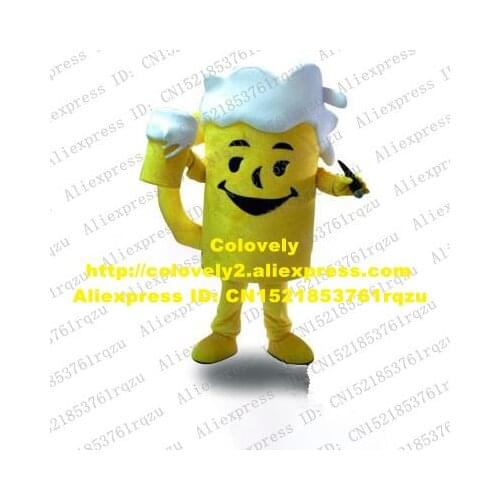 Beer Mug Beer Cup Mascot Costume Adult Cartoon Character Outfit Suit Fossick For Clients Athletics Meet zz7949