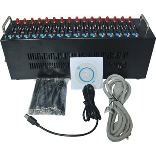 Sierra sl6087 Module 16 Ports GSM Modem pool with USB for Bulk SMS sending Dual band GSM900/1800MHz with paid sms software